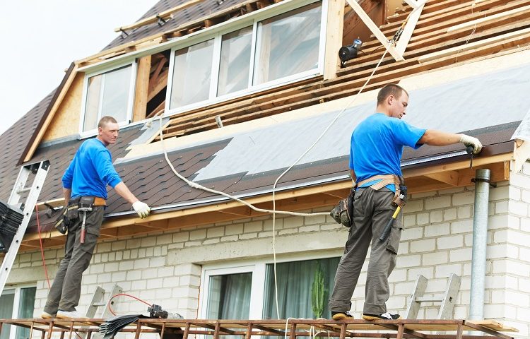 roofing work with 2 contractors