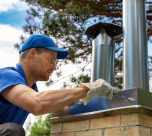 performing roof chimney leak repair