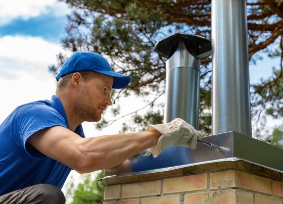 performing roof chimney leak repair