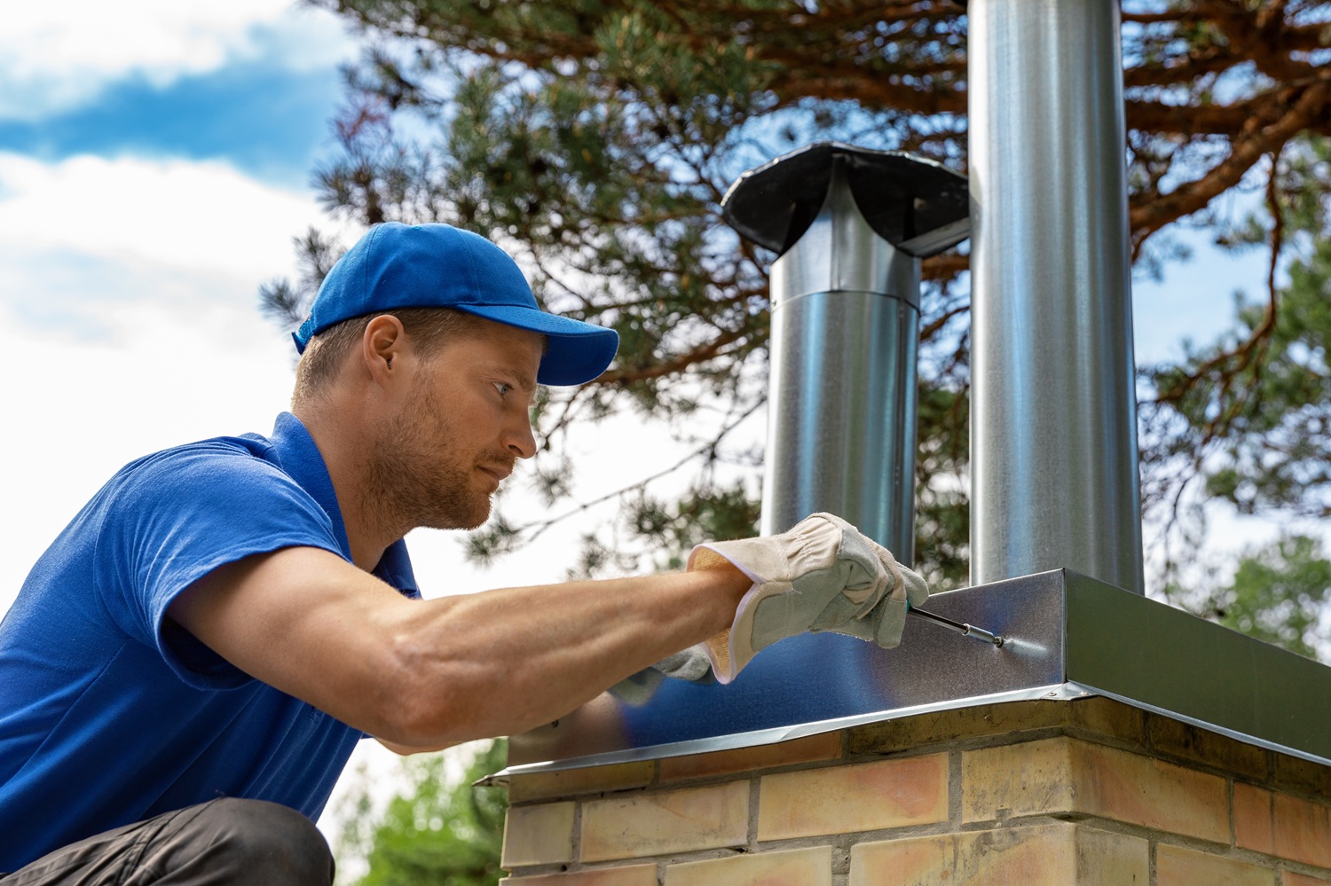 performing roof chimney leak repair