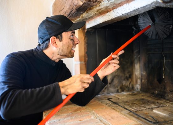 performing chimney inspection in Glendale, CA